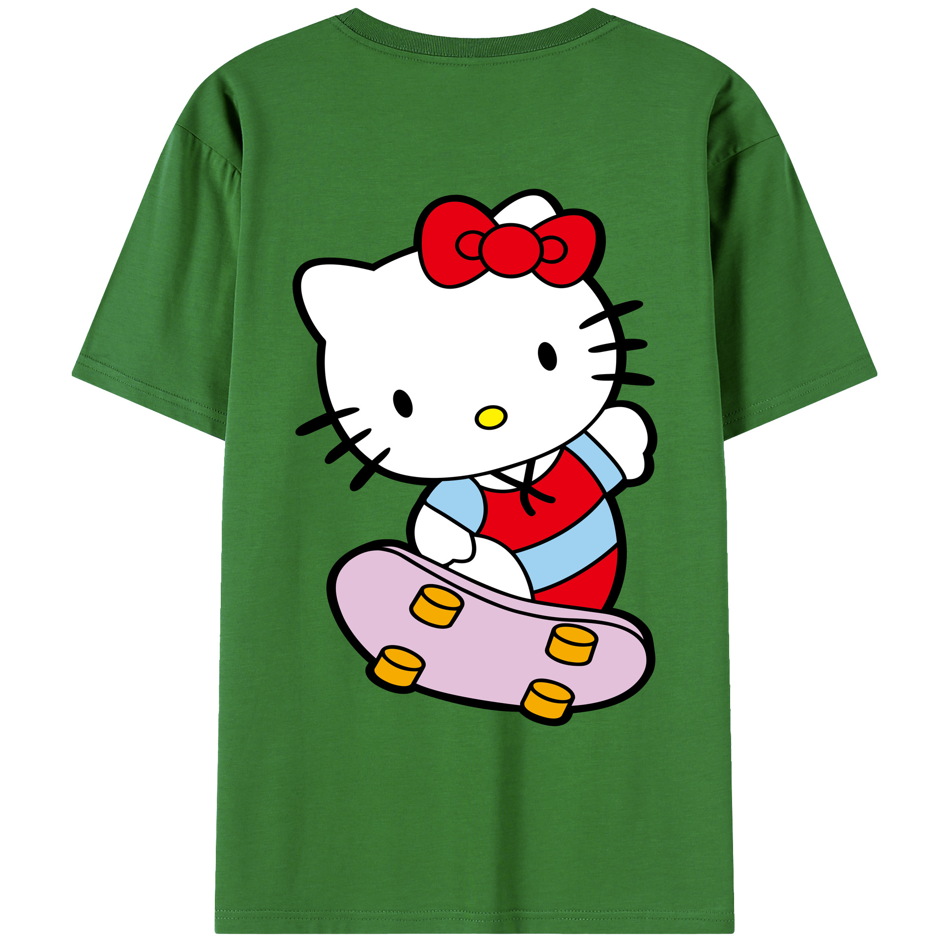 （画像用） Hello Kitty ハローキティ レディース半袖Tシャツ(バックプリント)